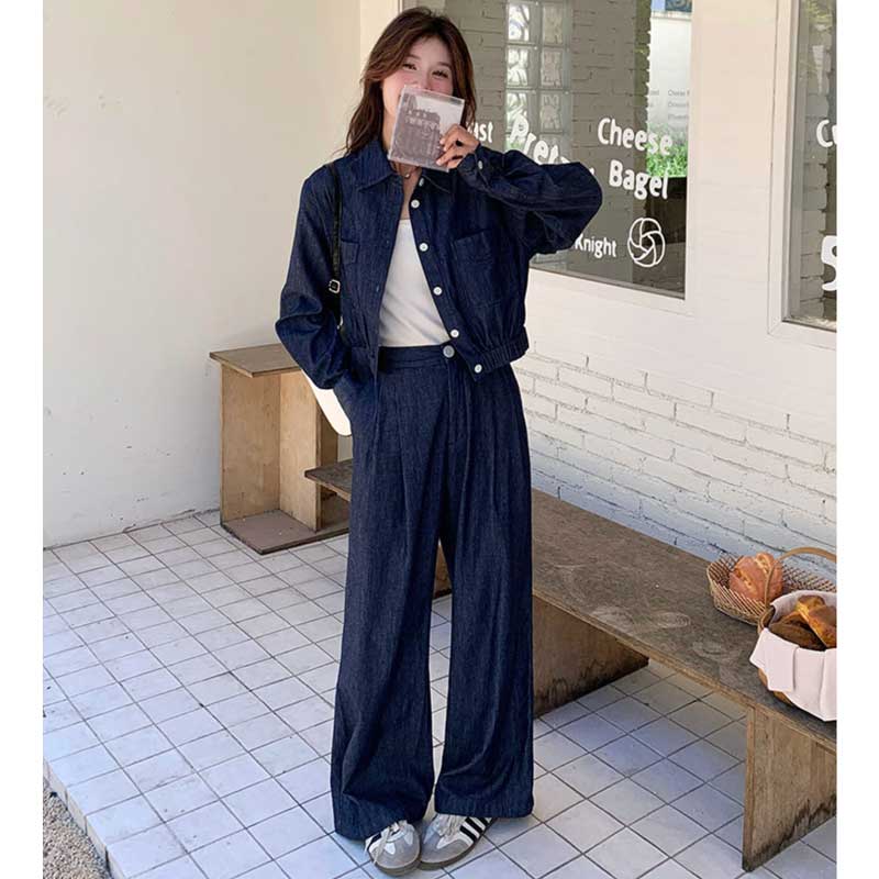 インディゴデニムセットアップ