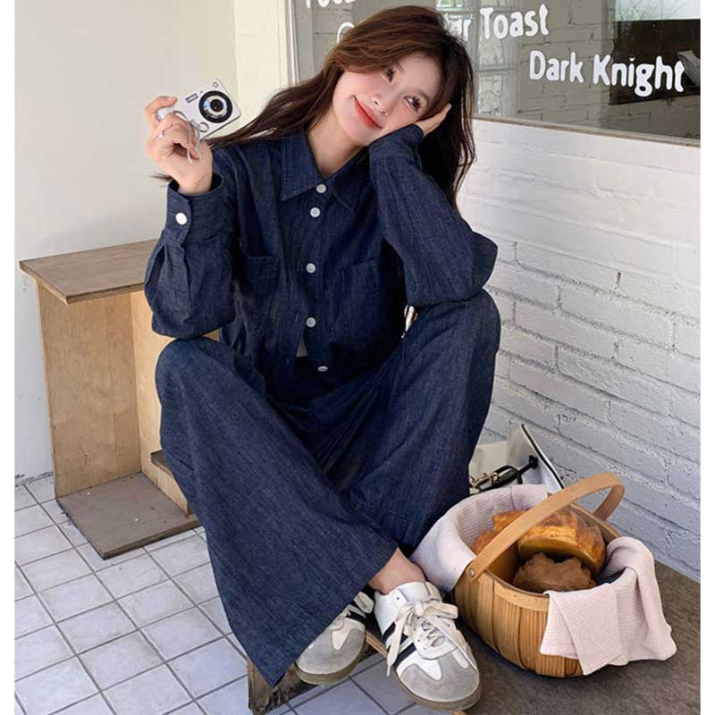 インディゴデニムセットアップ