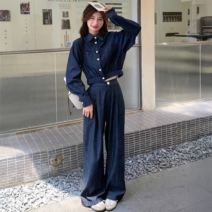 インディゴデニムセットアップ