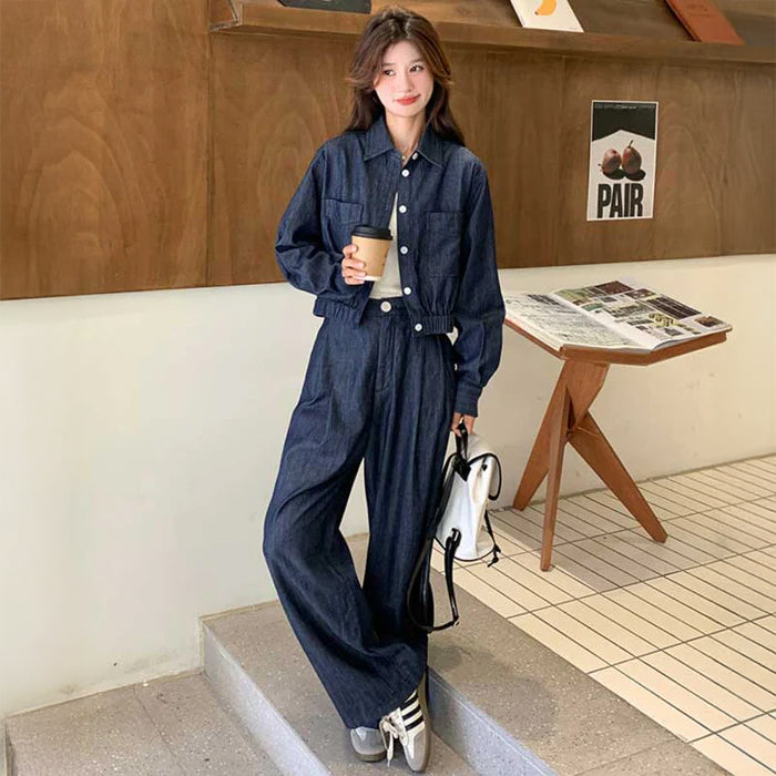 インディゴデニムセットアップ