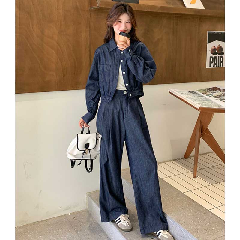 インディゴデニムセットアップ