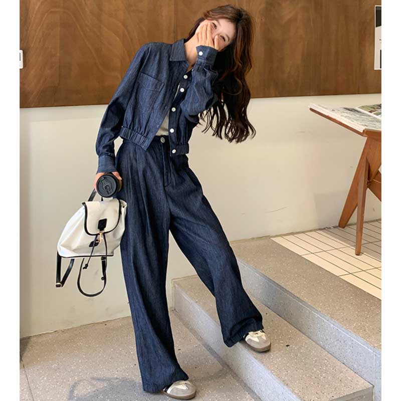 インディゴデニムセットアップ