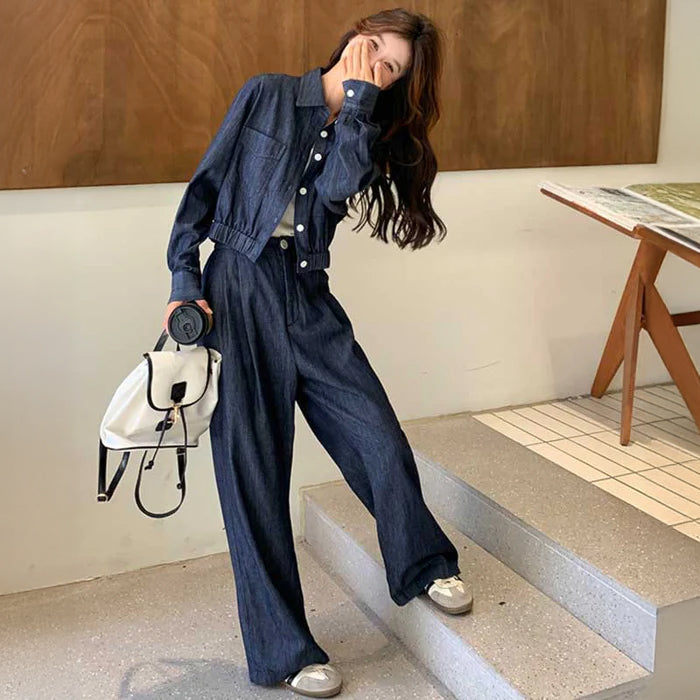 インディゴデニムセットアップ