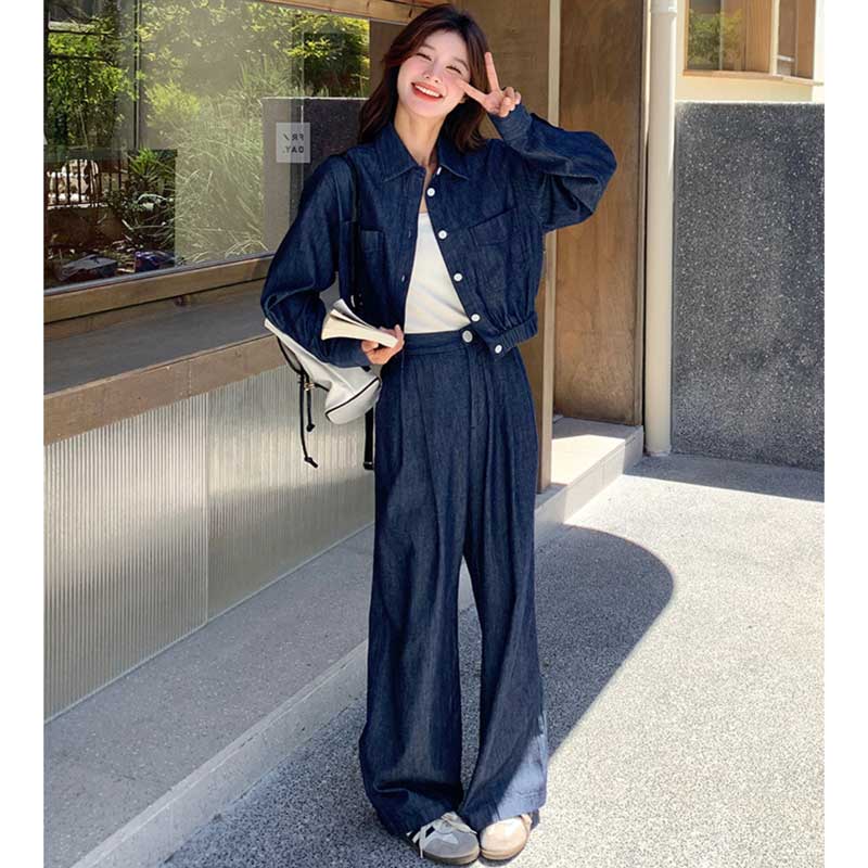 インディゴデニムセットアップ