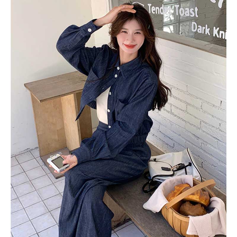 インディゴデニムセットアップ