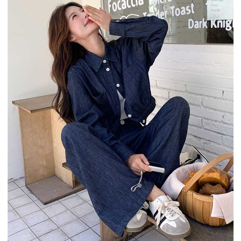 インディゴデニムセットアップ