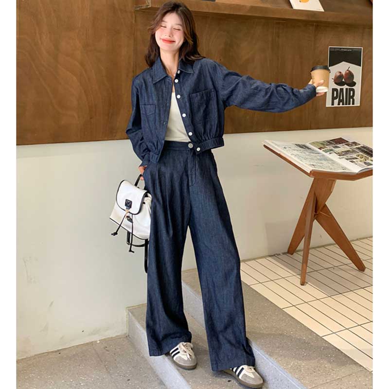 インディゴデニムセットアップ