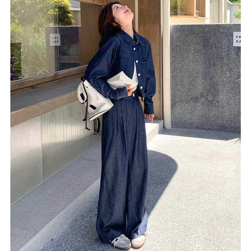 インディゴデニムセットアップ