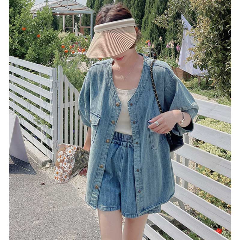 オーバーサイズデニムセットアップ