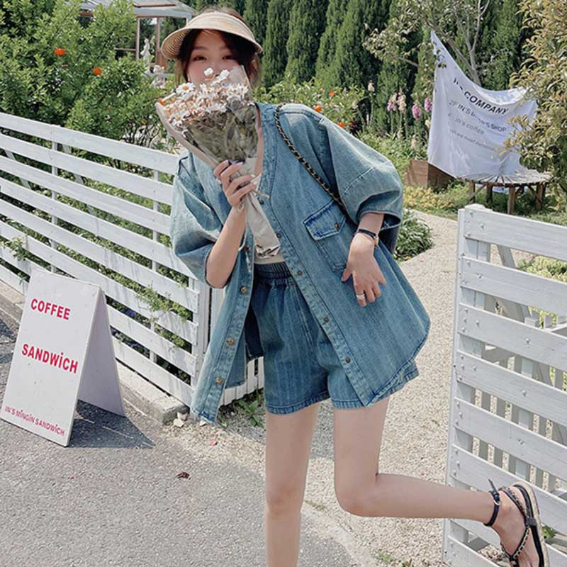 オーバーサイズデニムセットアップ