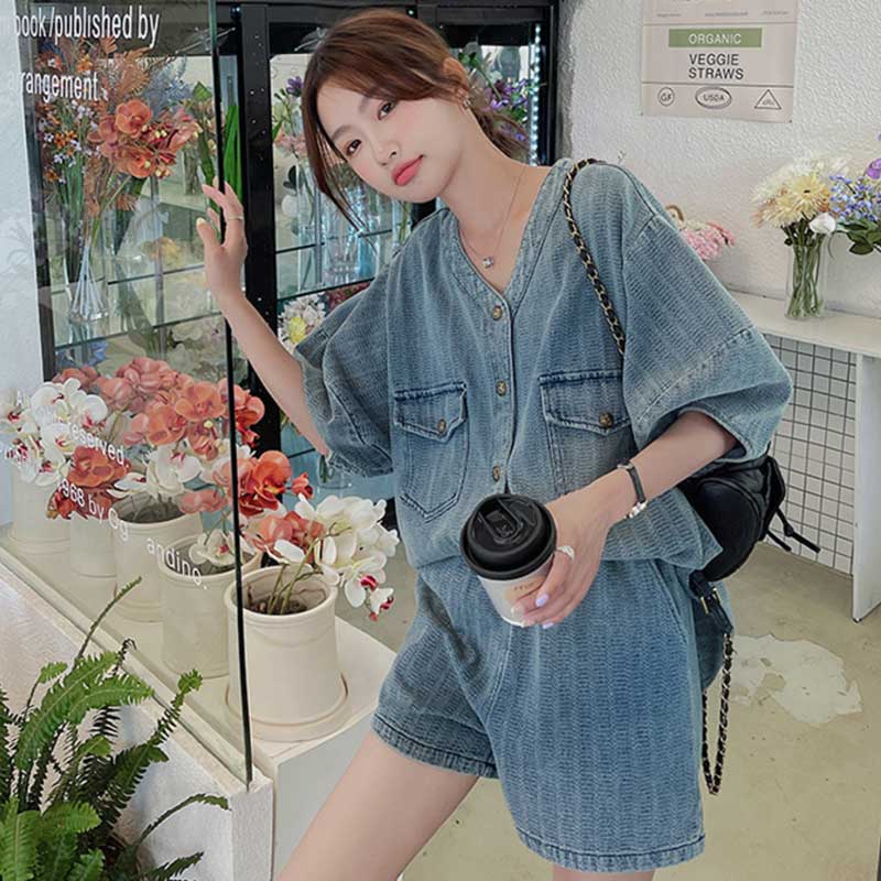 オーバーサイズデニムセットアップ