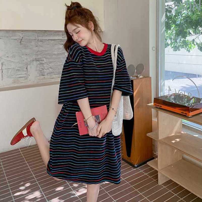 マルチボーダーワンピース