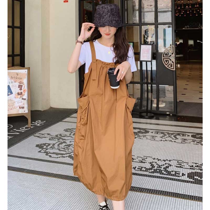 サイドポケット付きバルーンシルエットスカート