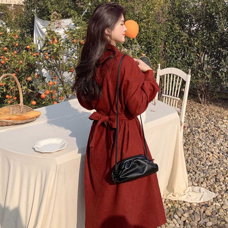 ウエストマークスエードワンピース(2colors)