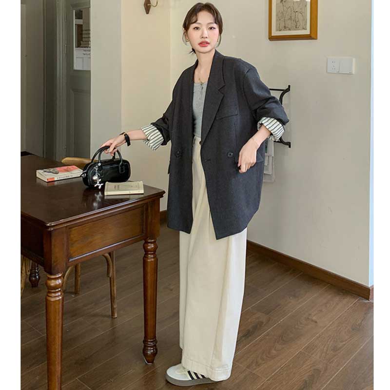 ダブルボタンオーバーサイズジャケット