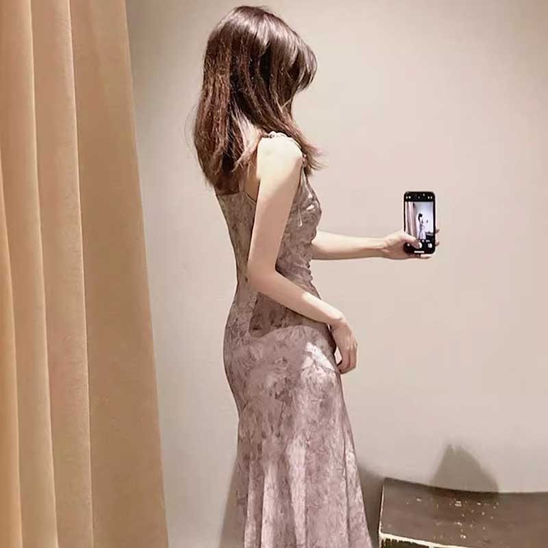 カシュクールマーメイドワンピース