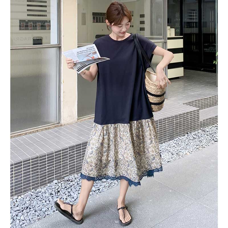 ペイズリーフレアワンピース