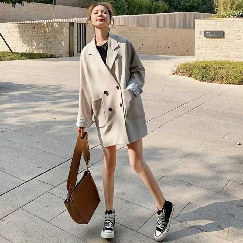 オーバーサイズダブルブレストジャケット(2colors)