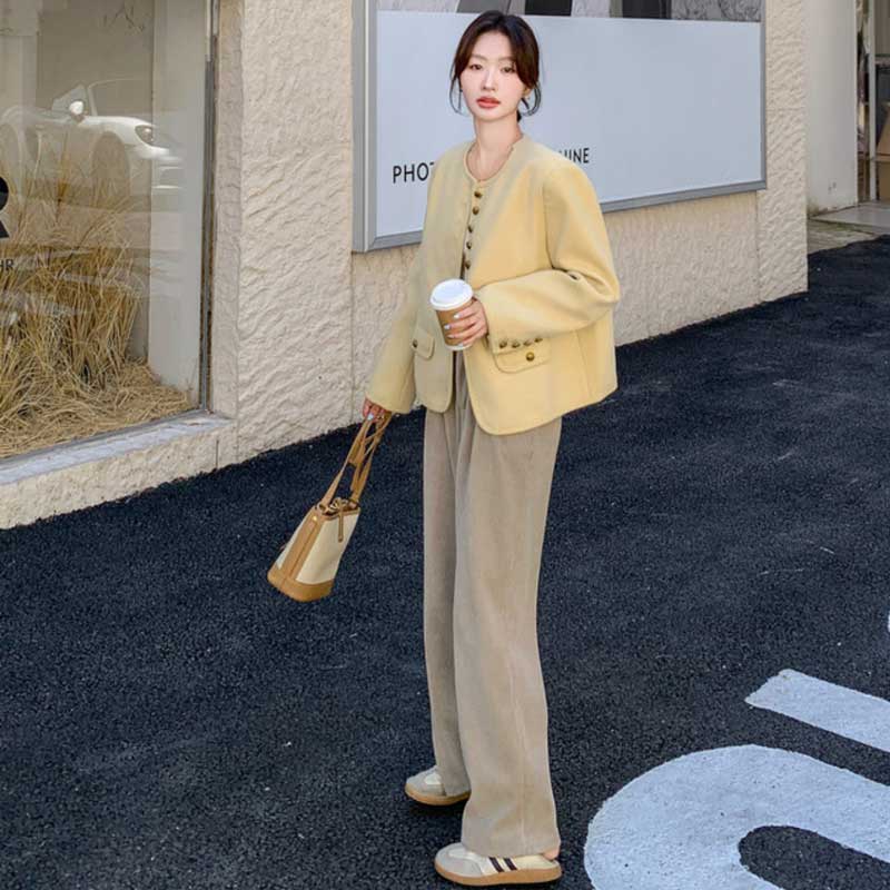 ラウンドネックジャケット(2colors)