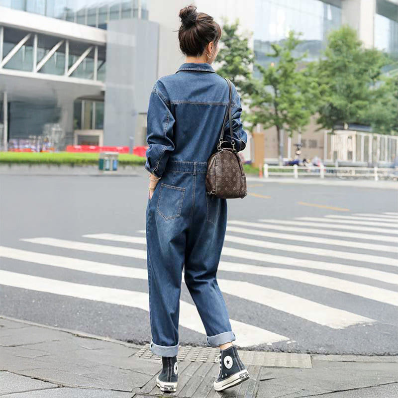 デニムジャンプスーツ