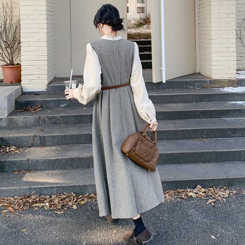 クラシックレイヤードワンピース