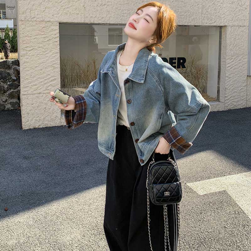 ドロップショルダーデニムジャケット