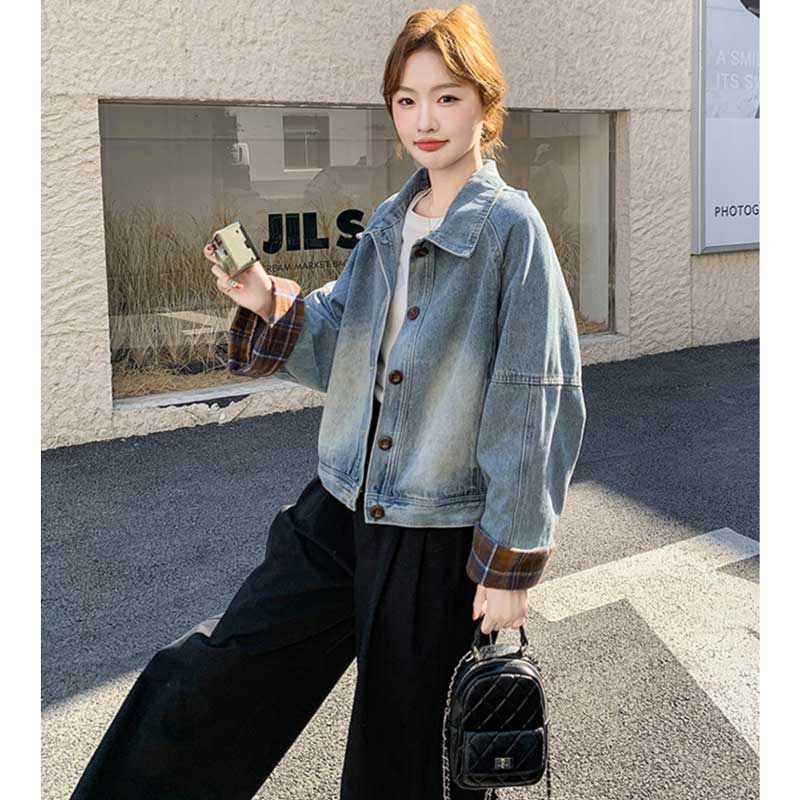 ドロップショルダーデニムジャケット