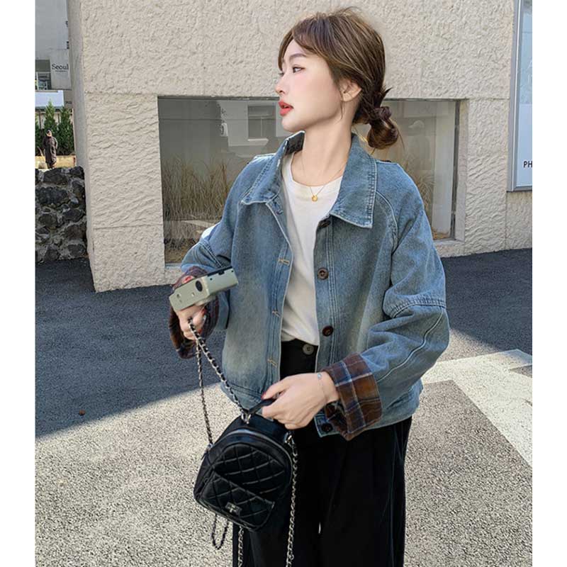 ドロップショルダーデニムジャケット
