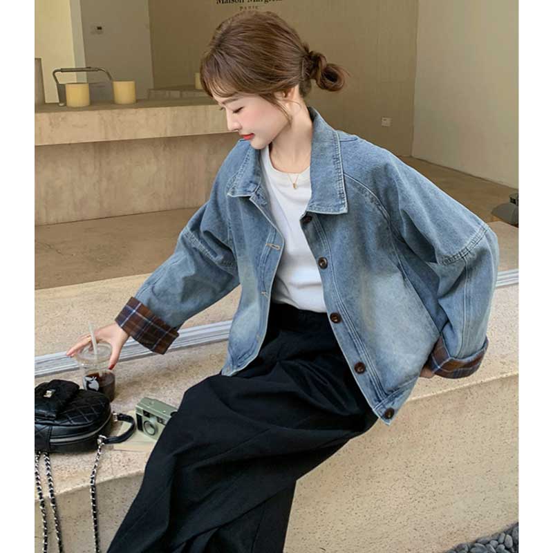 ドロップショルダーデニムジャケット