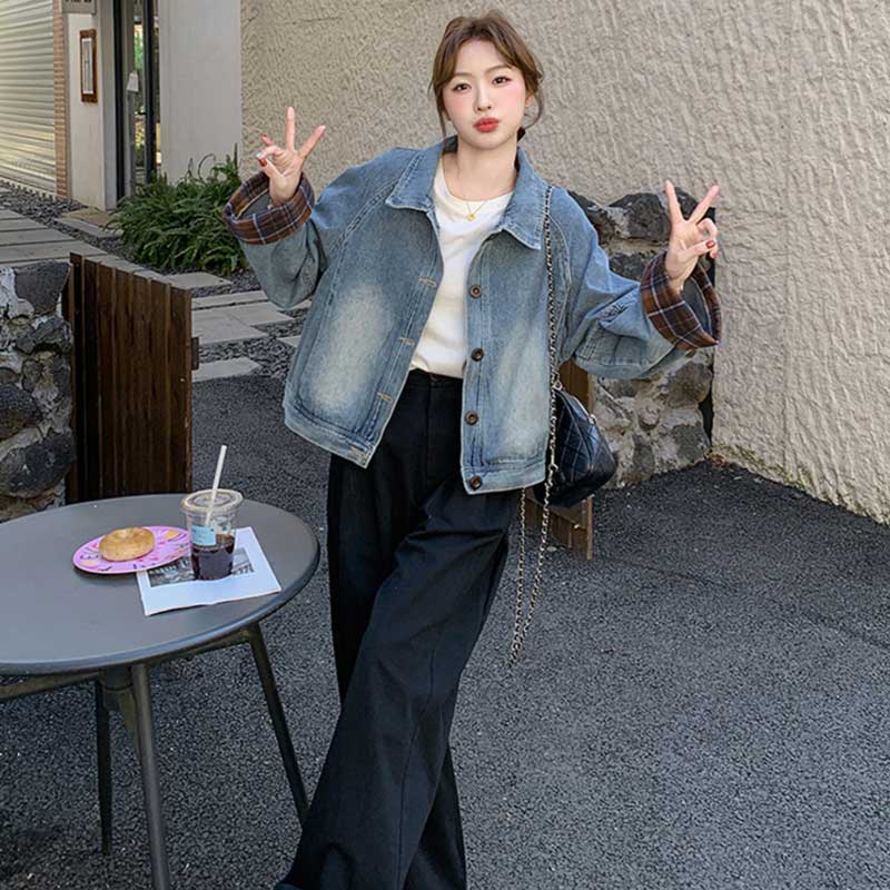 ドロップショルダーデニムジャケット