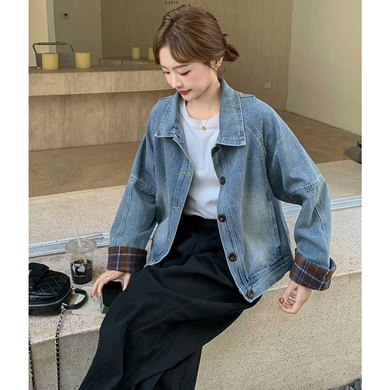 ドロップショルダーデニムジャケット