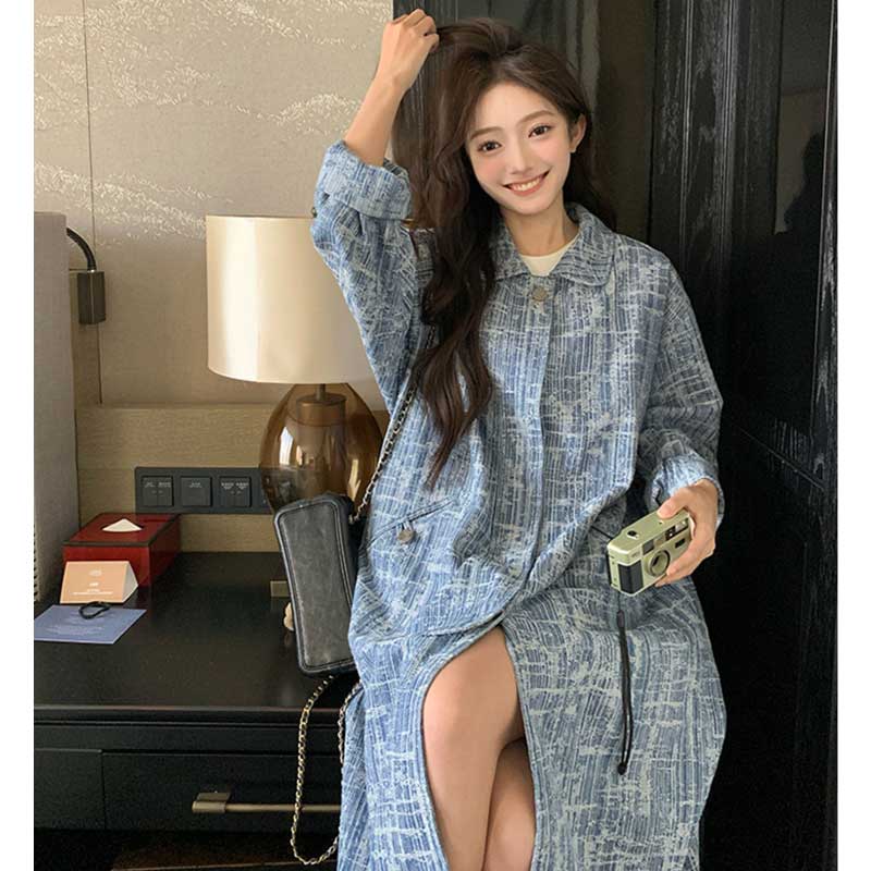 ロング丈シャツコート