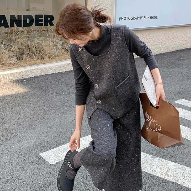 ミックスツイード調セットアップ