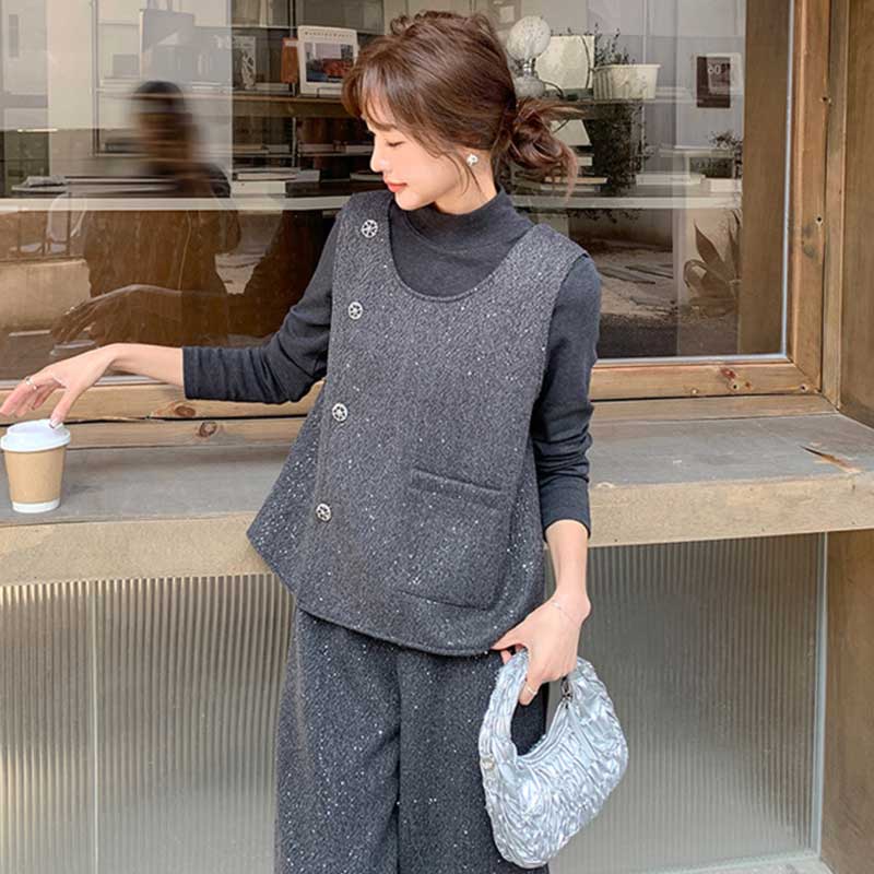 ミックスツイード調セットアップ