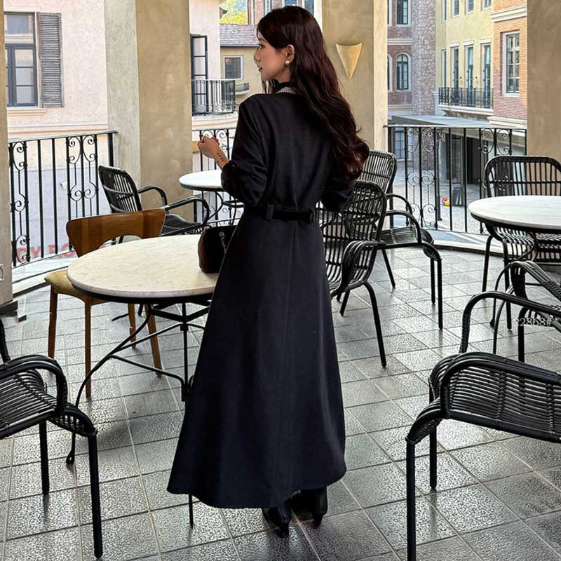 ウエストマークロングシャツワンピース(2colors)