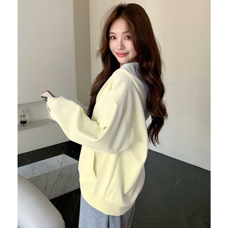 Vネックプルオーバーパーカー(7colors)