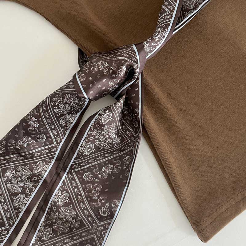 サイドスカーフカットソー(2colors)