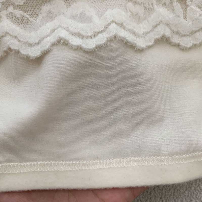 Vネックレースカットソー(2colors)