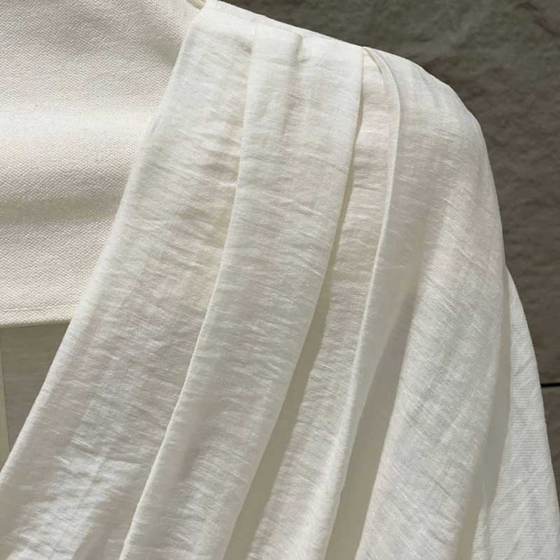 クロスドレープVネックブラウス