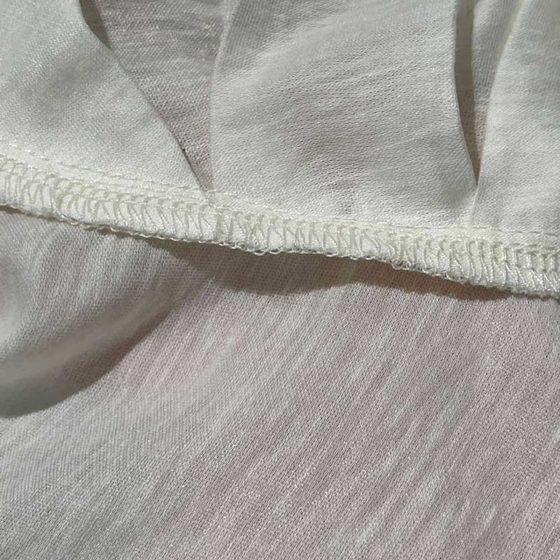 クロスドレープVネックブラウス