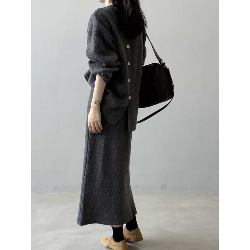 リラックスニットセットアップ(2colors)