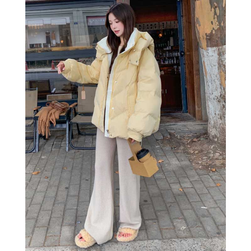 フード付きショート丈ダウンジャケット(5colors)