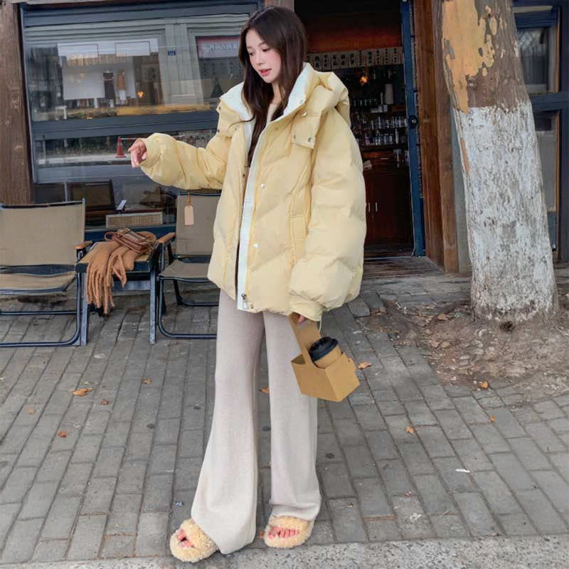 フード付きショート丈ダウンジャケット(5colors)