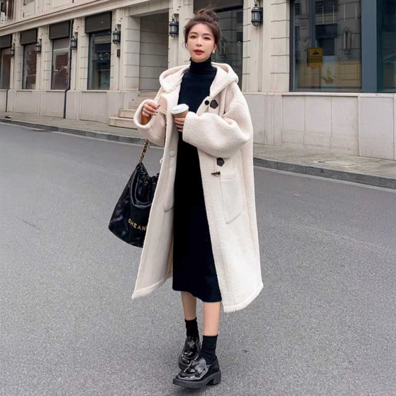 ボアロングダッフルコート