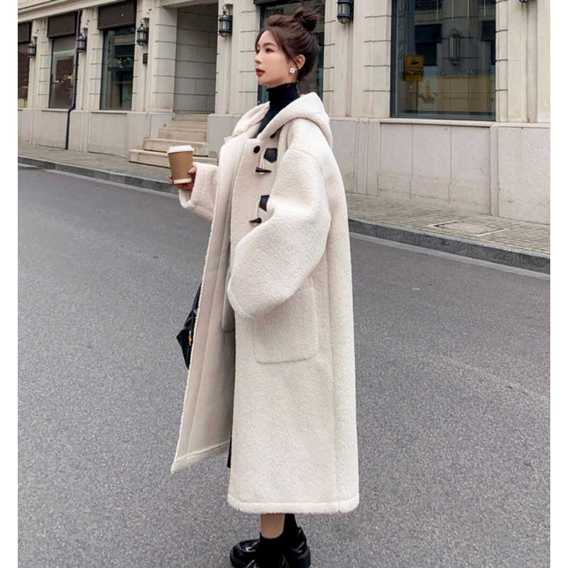 ボアロングダッフルコート