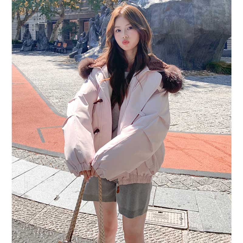 ジップフードショートブルゾン(4colors)