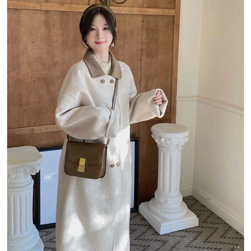 バイカラーロングチェスターコート(2colors)