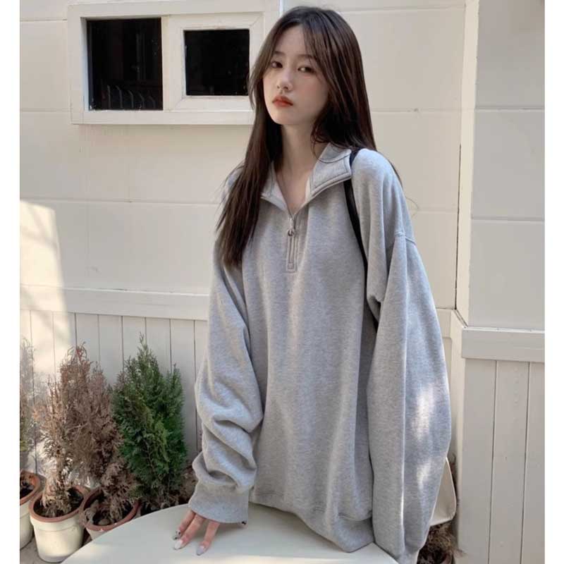 ハーフジップグレースウェット