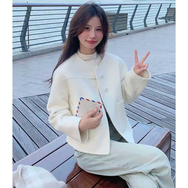 ノーカラーショートジャケット(2colors)