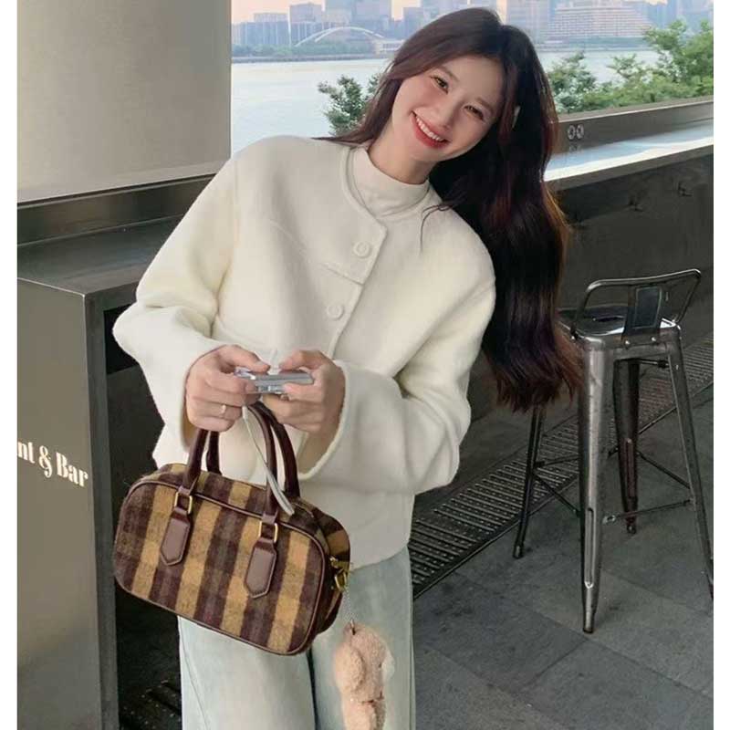 ノーカラーショートジャケット(2colors)